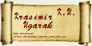 Krasimir Ugarak vizit kartica